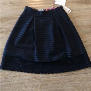 Ted Baker navy skirt, never worn, new with tags